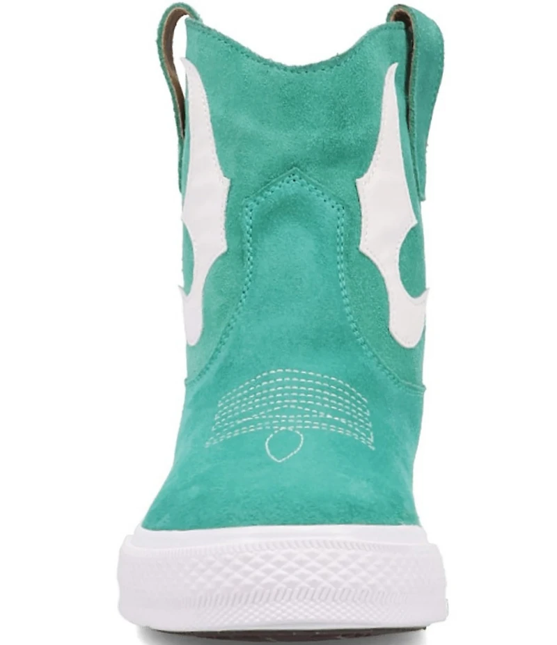 Dingo Ollie Suede Western Stitch and Appliqued Sneaker Booties