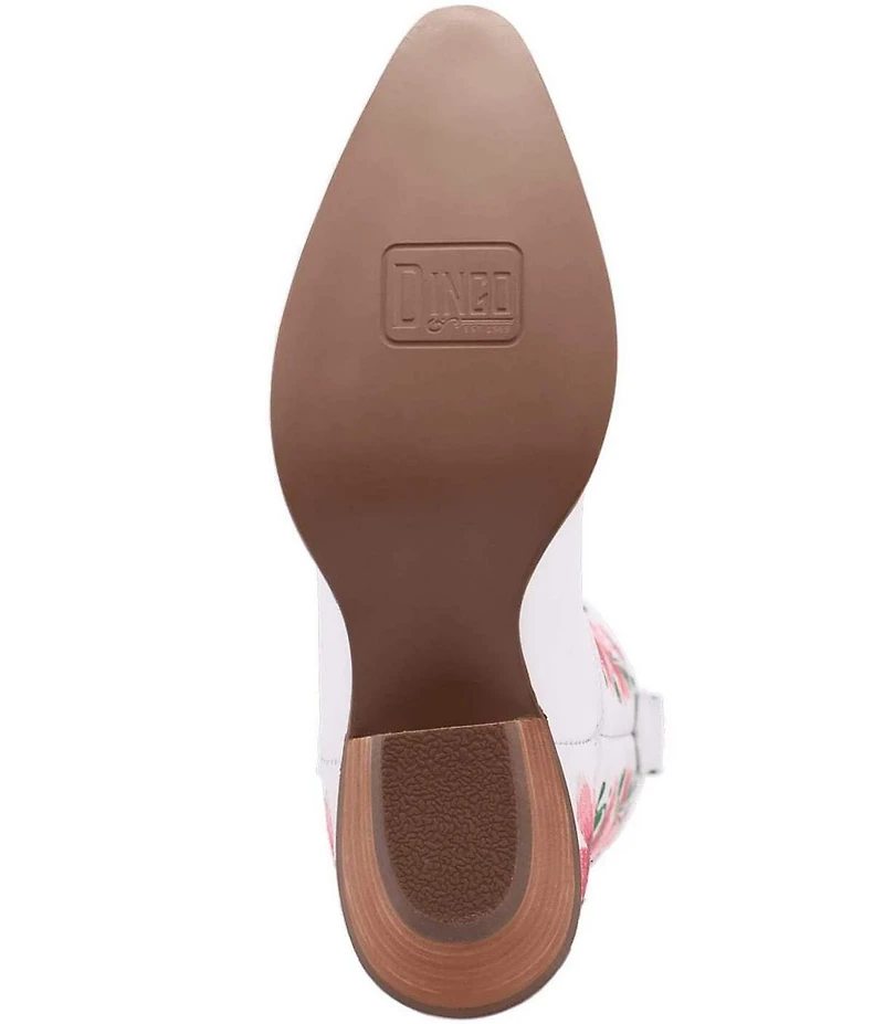 Dingo Posie Floral Embroidered Leather Tall Western Boots