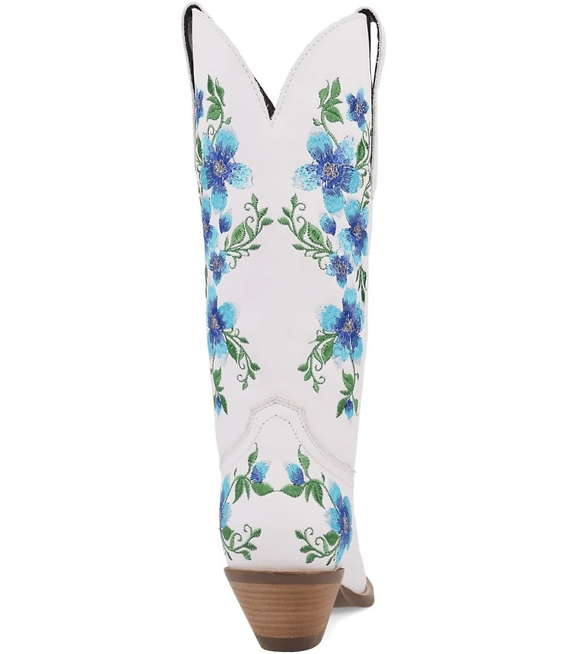 Dingo Posie Floral Embroidered Leather Tall Western Boots