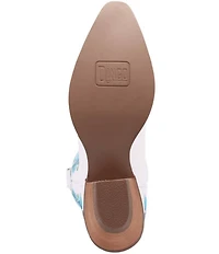 Dingo Posie Floral Embroidered Leather Tall Western Boots