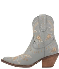 Dingo Primrose Leather Feather and Floral Embroidered Western Booties