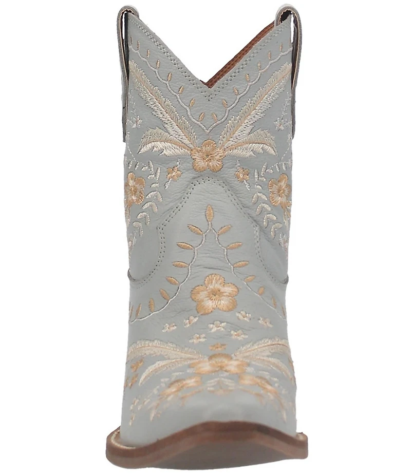 Dingo Primrose Leather Feather and Floral Embroidered Western Booties