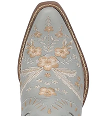 Dingo Primrose Leather Feather and Floral Embroidered Western Booties