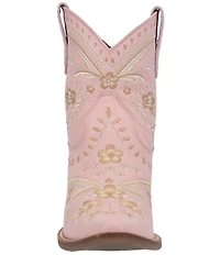 Dingo Primrose Leather Feather and Floral Embroidered Western Booties