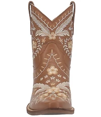 Dingo Primrose Leather Feather and Floral Embroidered Western Booties