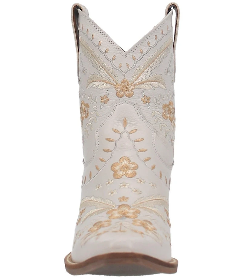 Dingo Primrose Leather Feather and Floral Embroidered Western Booties