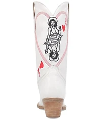 Dingo Queen A Hearts Embroidered Leather Tall Western Boots