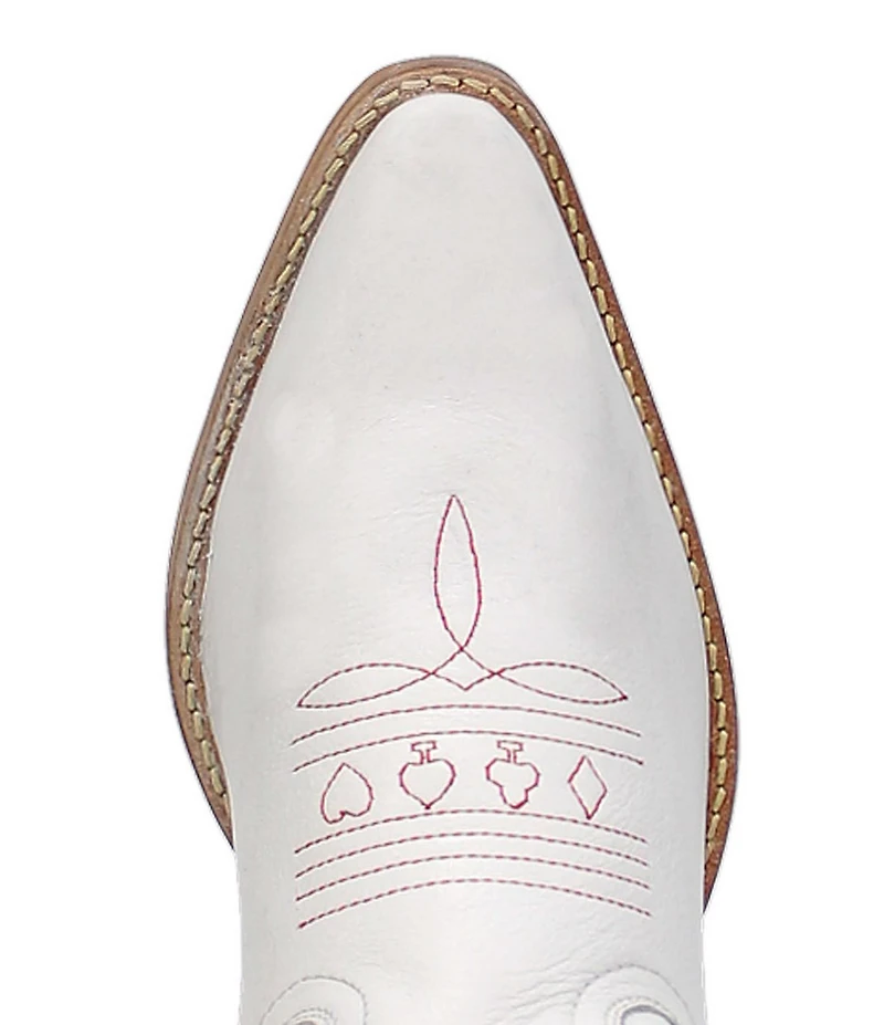 Dingo Queen A Hearts Embroidered Leather Tall Western Boots