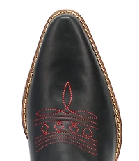 Dingo Queen A Hearts Embroidered Leather Tall Western Boots
