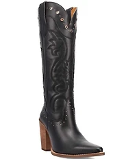 Dingo Rock N' Rebel Leather Studded Tall Western Boots