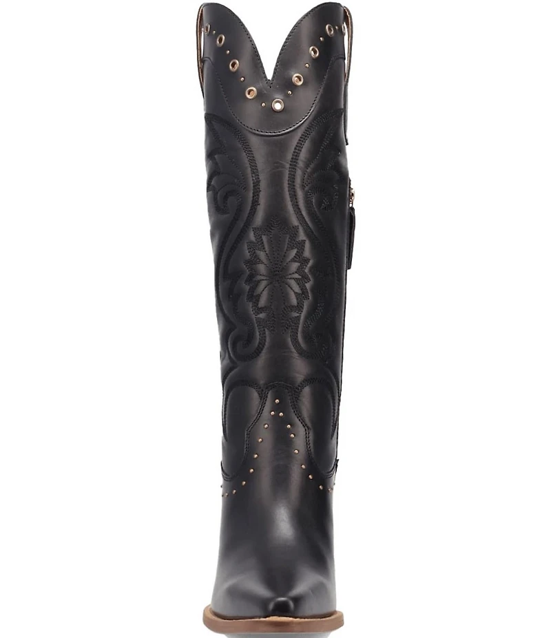 Dingo Rock N' Rebel Leather Studded Tall Western Boots