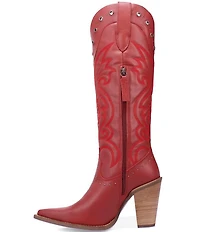 Dingo Rock N' Rebel Leather Studded Tall Western Boots
