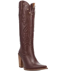 Dingo Rock N' Rebel Leather Studded Tall Western Boots