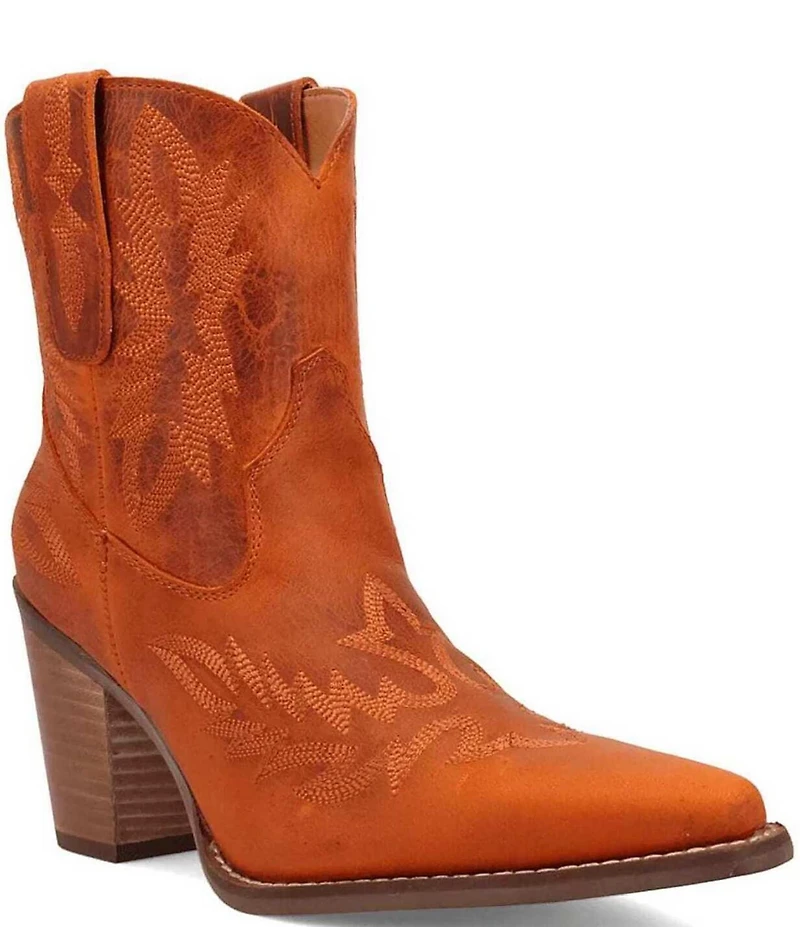 Dingo Rocky Top Leather Western Stitch Booties