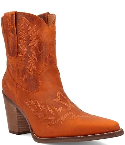 Dingo Rocky Top Leather Western Stitch Booties