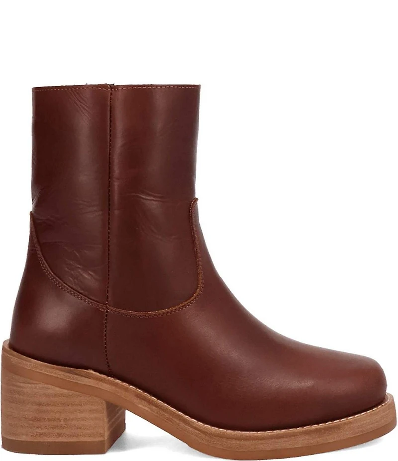Dingo Roxy Leather Chunky Sole Booties