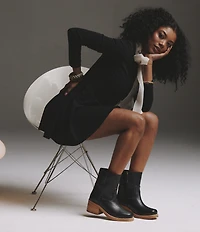 Dingo Roxy Leather Chunky Sole Booties