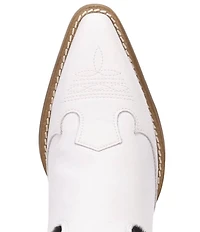 Dingo Run Wild Leather Cow Print Suede Western Booties