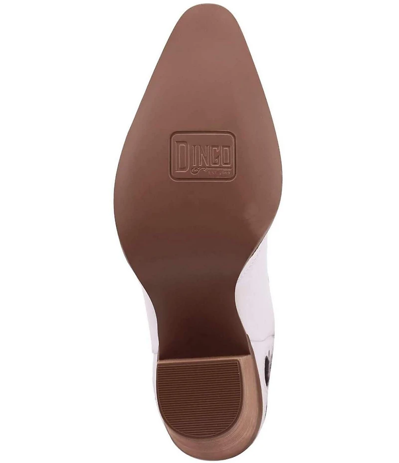 Dingo Run Wild Leather Cow Print Suede Western Booties
