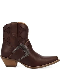 Dingo Saddle Up Leather Buckle Strap Western Booties