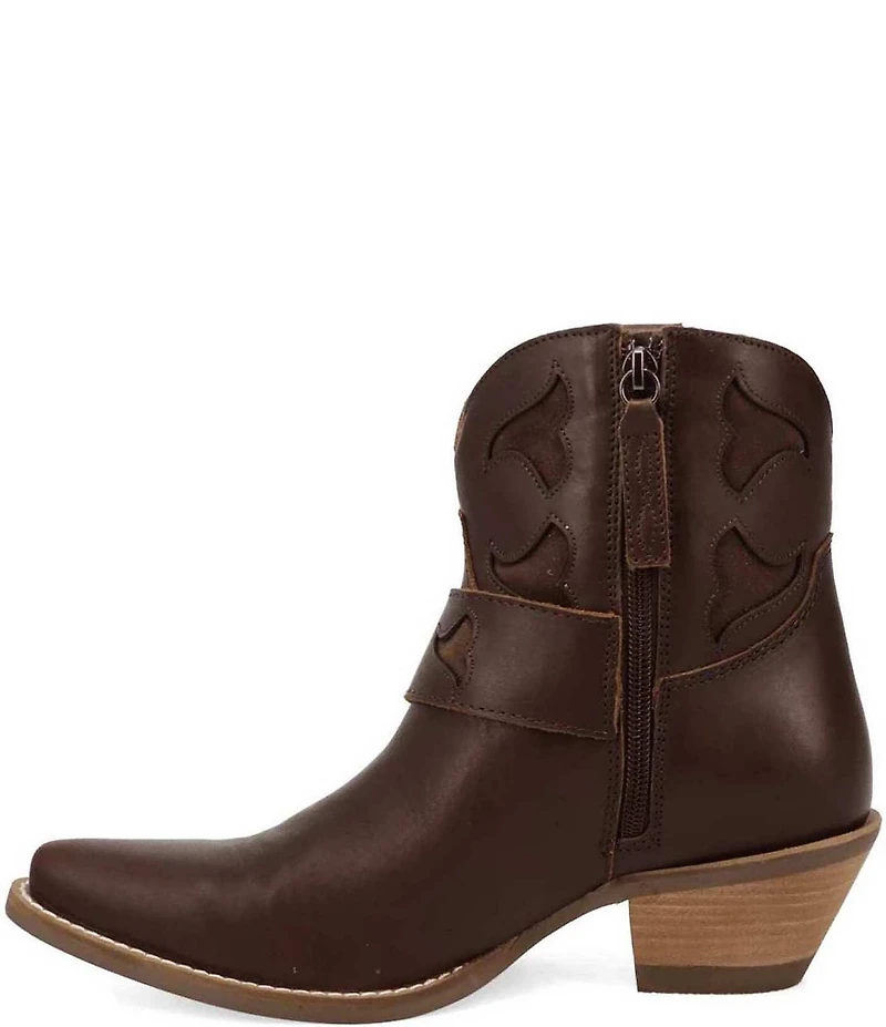 Dingo Saddle Up Leather Buckle Strap Western Booties