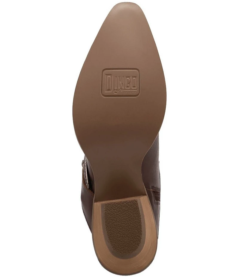 Dingo Saddle Up Leather Buckle Strap Western Booties