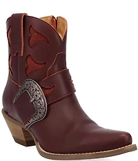 Dingo Saddle Up Leather Buckle Strap Western Booties