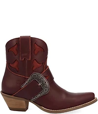 Dingo Saddle Up Leather Buckle Strap Western Booties