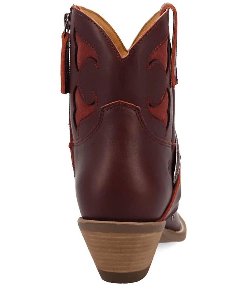 Dingo Saddle Up Leather Buckle Strap Western Booties