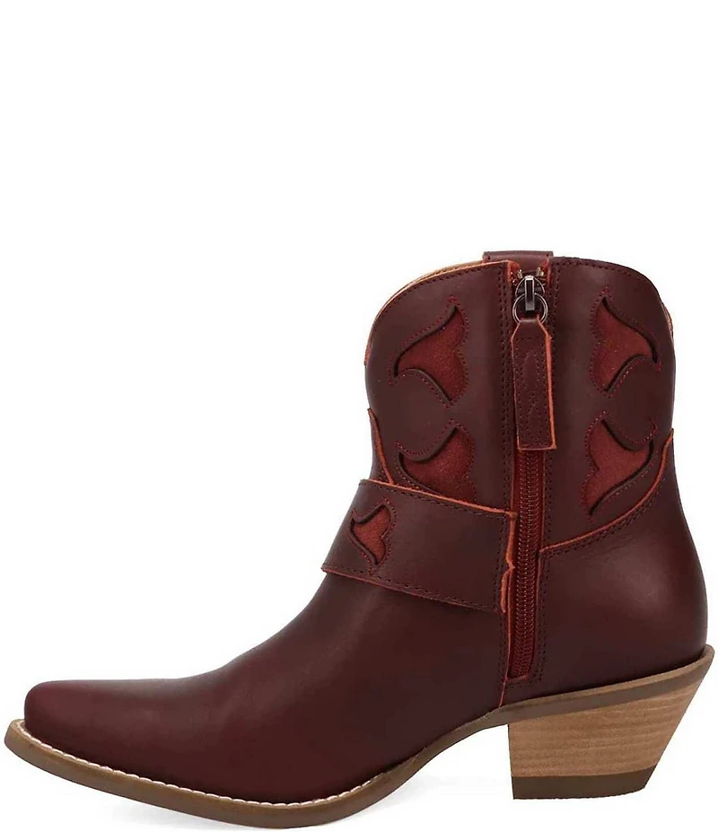Dingo Saddle Up Leather Buckle Strap Western Booties
