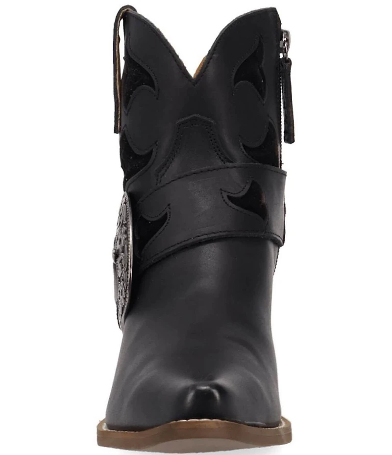 Dingo Saddle Up Leather Buckle Strap Western Booties