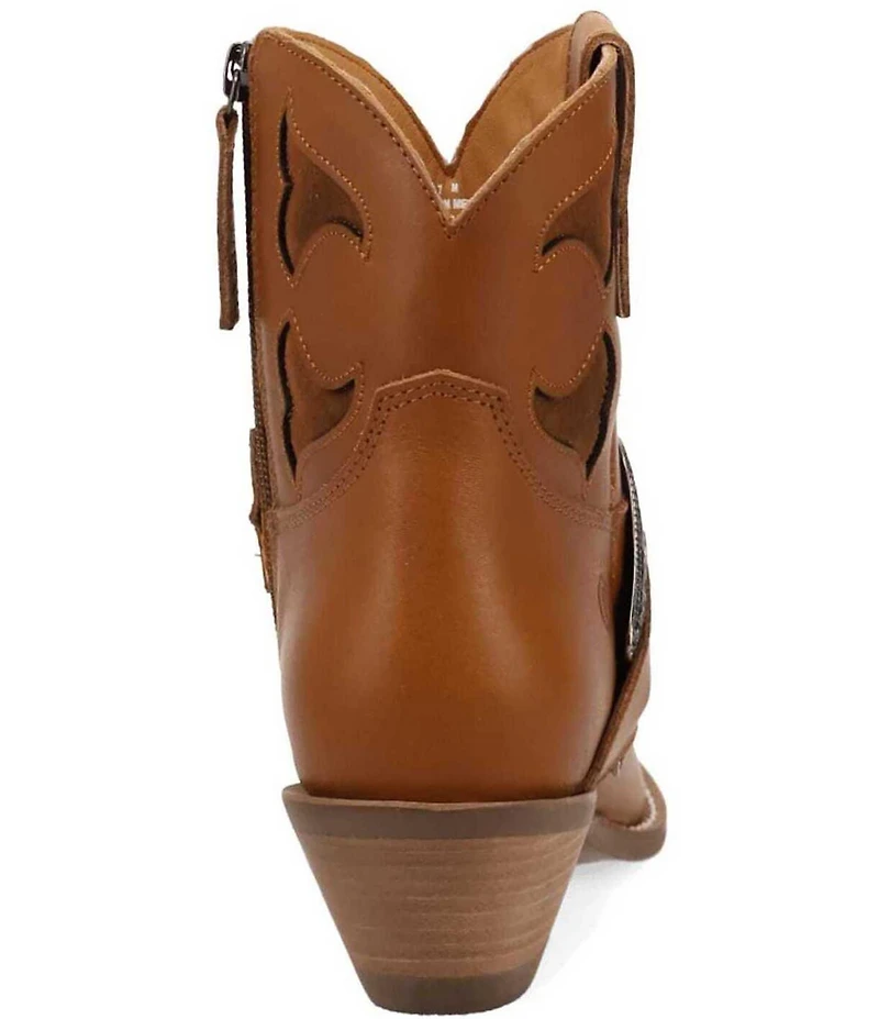 Dingo Saddle Up Leather Buckle Strap Western Booties