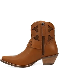 Dingo Saddle Up Leather Buckle Strap Western Booties