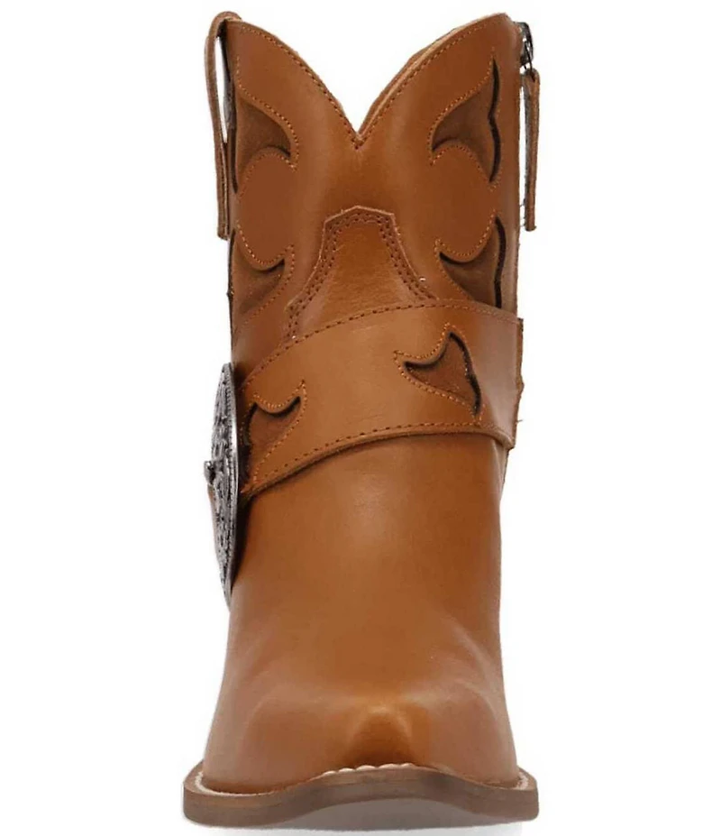 Dingo Saddle Up Leather Buckle Strap Western Booties