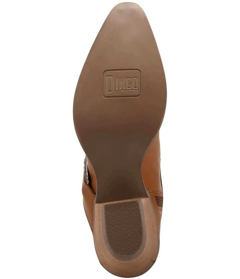 Dingo Saddle Up Leather Buckle Strap Western Booties