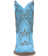 Dingo Seein' Stars Studded Suede Western Booties