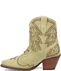 Dingo Seein' Stars Studded Suede Western Booties