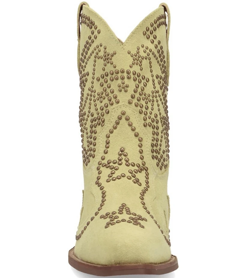 Dingo Seein' Stars Studded Suede Western Booties