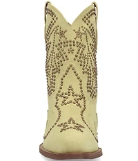 Dingo Seein' Stars Studded Suede Western Booties