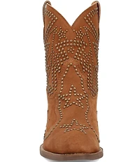 Dingo Seein' Stars Studded Suede Western Booties