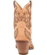 Dingo Seein' Stars Studded Suede Western Booties