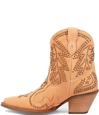 Dingo Seein' Stars Studded Suede Western Booties