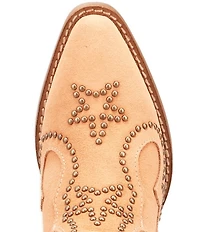 Dingo Seein' Stars Studded Suede Western Booties
