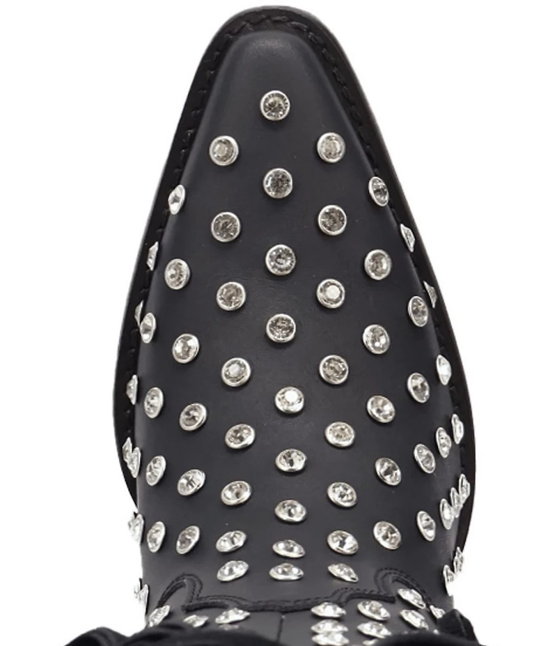 Dingo Show Pony Leather Fringe and Rhinestone Studded Tall Western Boots