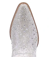 Dingo Silver Dollar Rhinestone Embellished Leather Western Boots