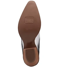 Dingo Southern Sass Metallic Leather Denim Shaft Western Tall Boots