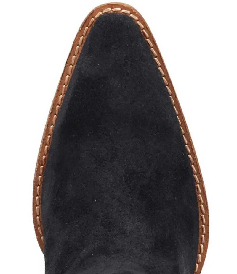 Dingo Star Power Studded Suede Fringe Mid Calf Western Boots