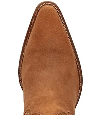 Dingo Star Power Studded Suede Fringe Mid Calf Western Boots