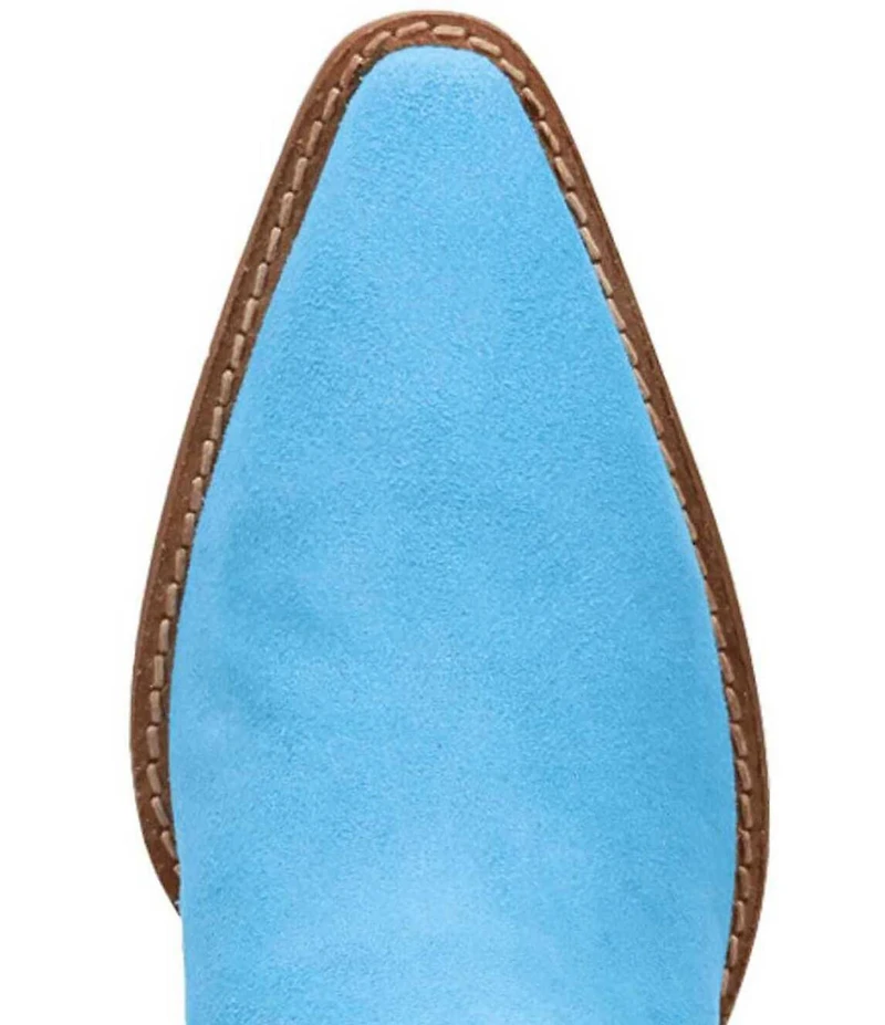 Dingo Star Power Studded Suede Fringe Mid Calf Western Boots