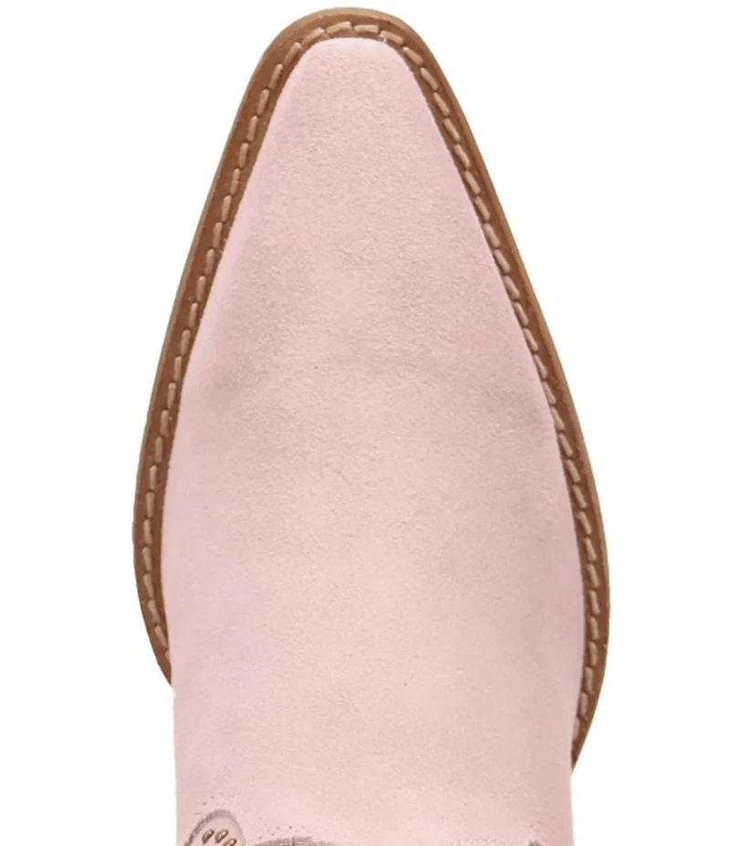 Dingo Star Power Studded Suede Fringe Mid Calf Western Boots